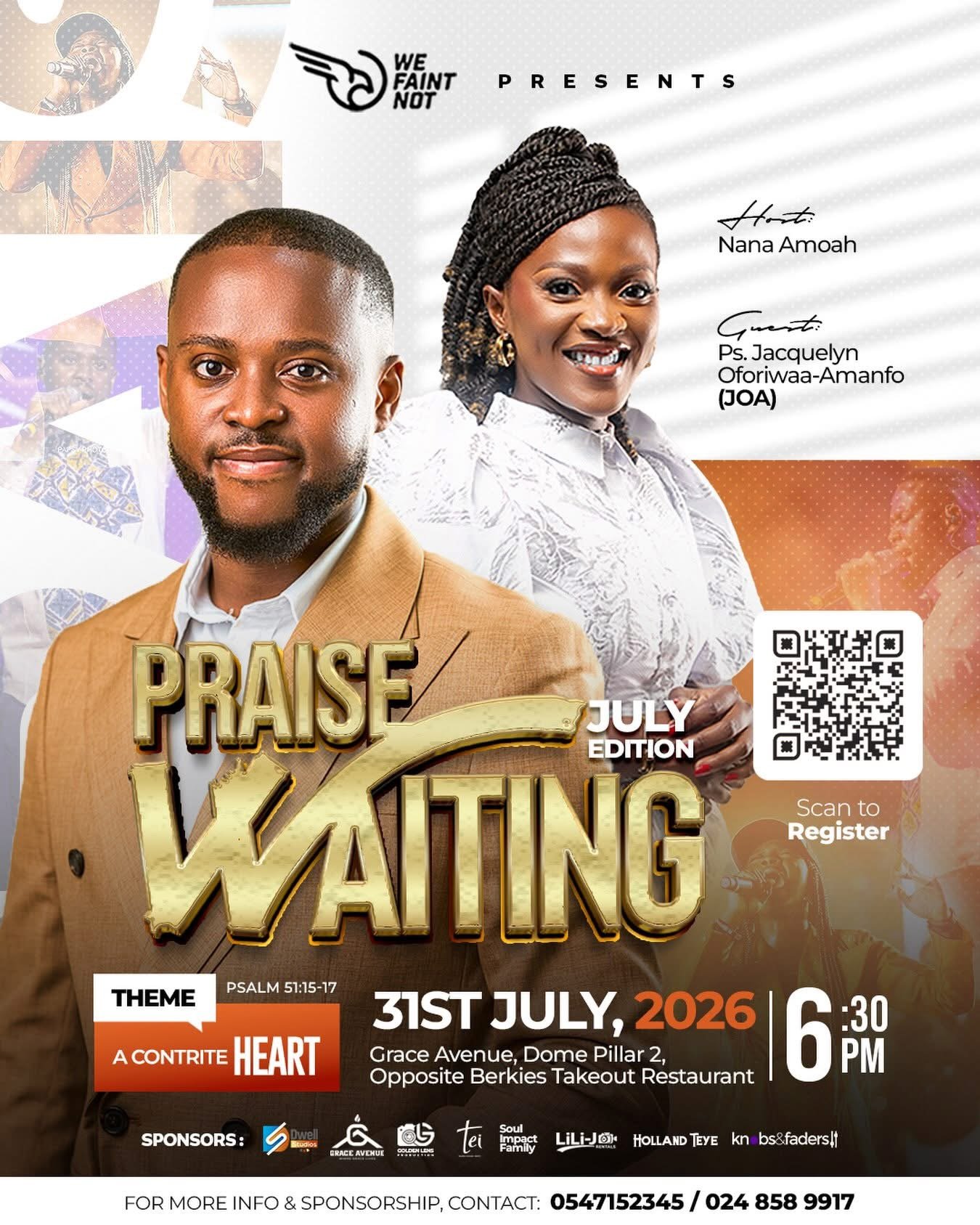 Praise Waiting, event flyer